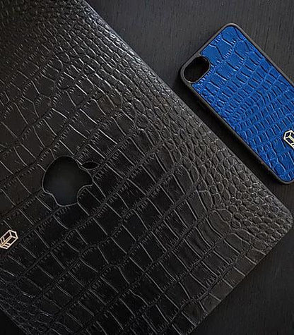Veyron Blue iPhone Alligator Case