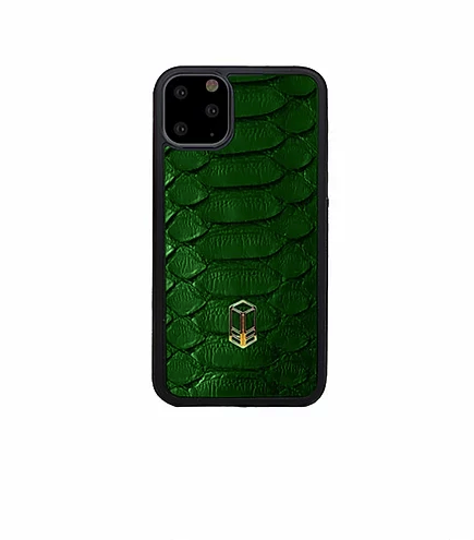 British Racing Green iPhone Python Case