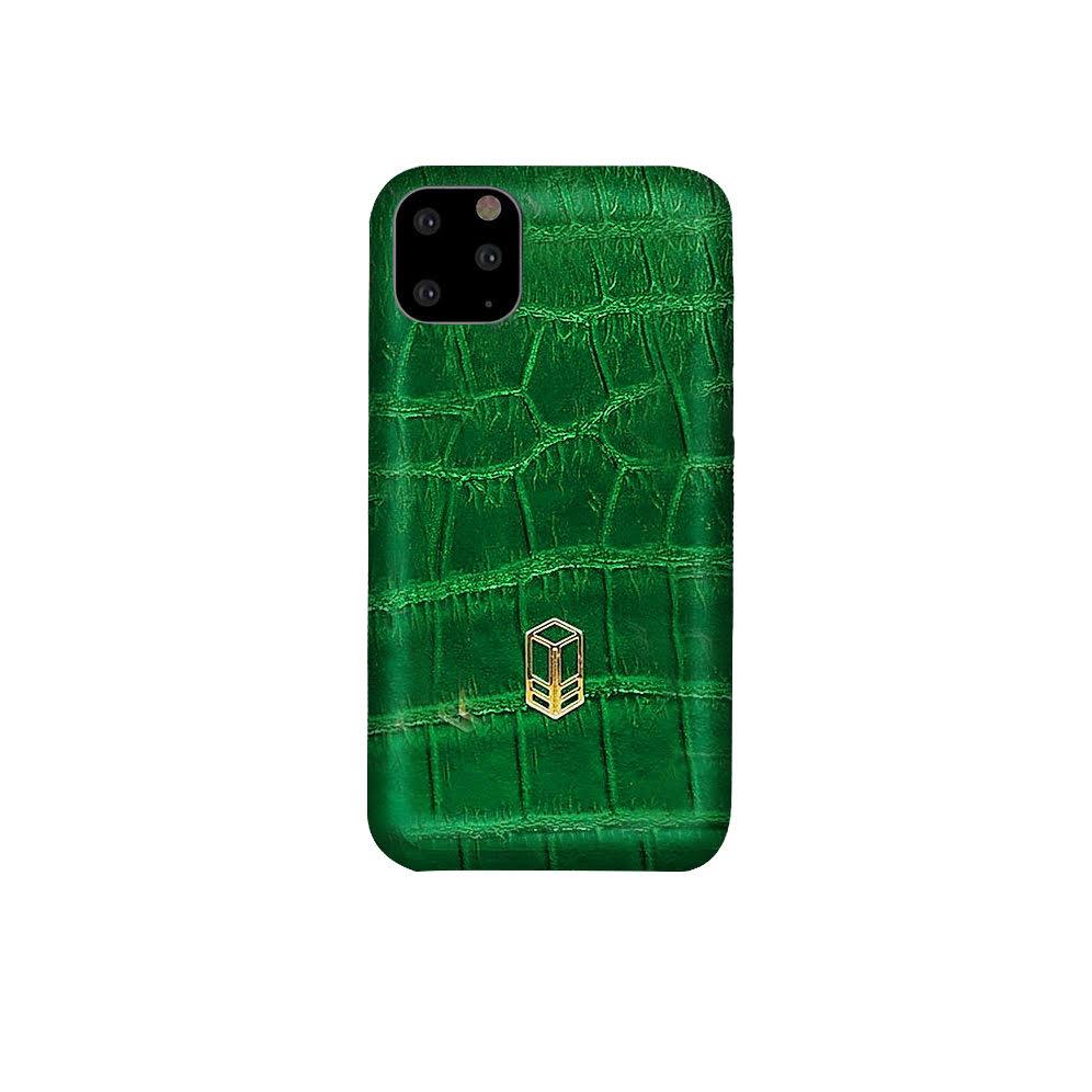 British Racing Green iPhone Alligator Case