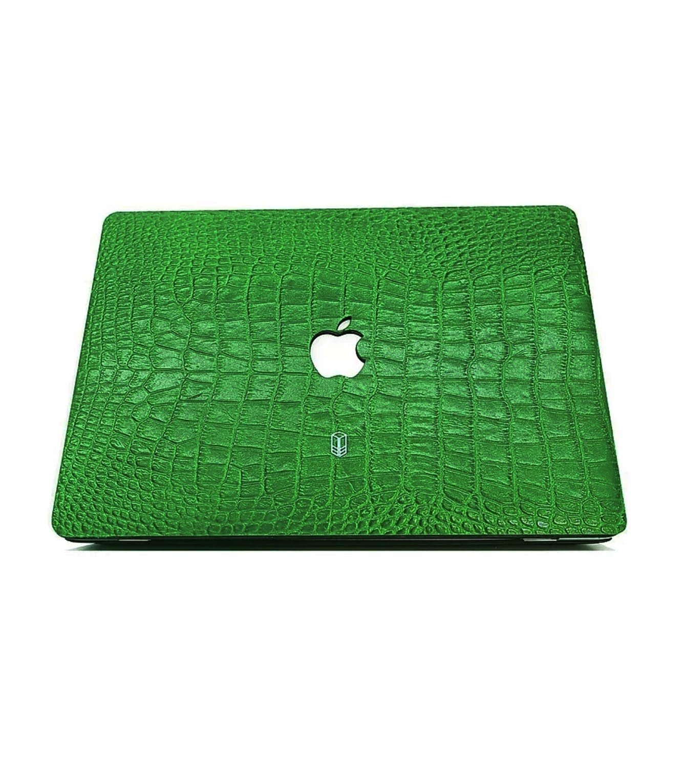 British Racing Green Macbook Alligator Case
